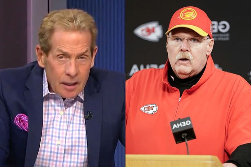 Skip Bayless claims Andy Reid 'sold his coaching soul' for the Chiefs' Super Bowl win in Las Vegas by allowing Travis Kelce to 'attack' him during that sideline altercation...