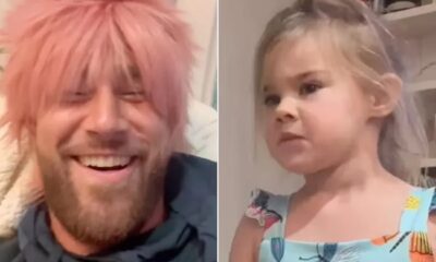 Jason Kelce's Daughter Yells at Travis Kelce for Being 'Naughty' and 'Sneaky' While Wearing Her Dad's Wig