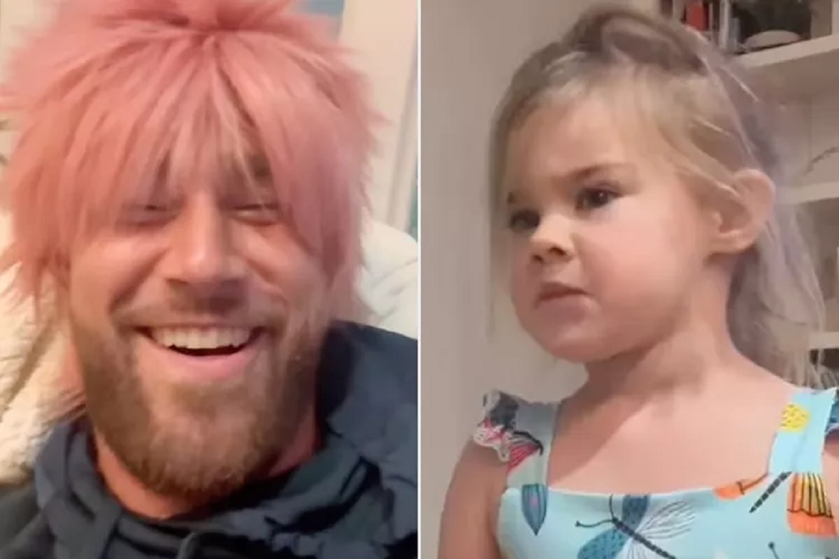 Jason Kelce's Daughter Yells at Travis Kelce for Being 'Naughty' and 'Sneaky' While Wearing Her Dad's Wig