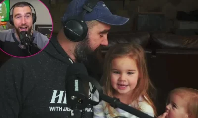 Jason Kelce wife Kylie Shared a Video where 4 year old daughter wyatt asked uncle Travis when he is getting Married to her Favorite Person Taylor and his replies got fans thinking deep ‘ Travis in TroubleTrouble ‘