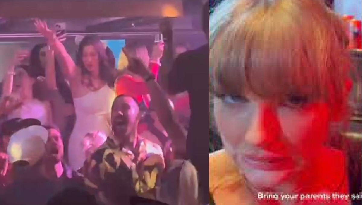 Taylor Swift will not be happy about this, Travis kelce was spotted in Downing champagne and partying in a Las Vegas club Surrounded by clad Women after leaving girlfriend Taylor Swift Behind in Australlia