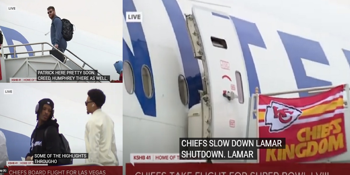 WATCH: The Kansas City Chiefs are off for Las Vegas ahead of Super Bowl LVIII.