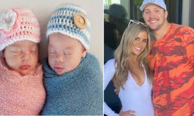 WATCH: Josh Allen astonishes the NFL world, celebrating the arrival of his first child with his high school sweetheart...