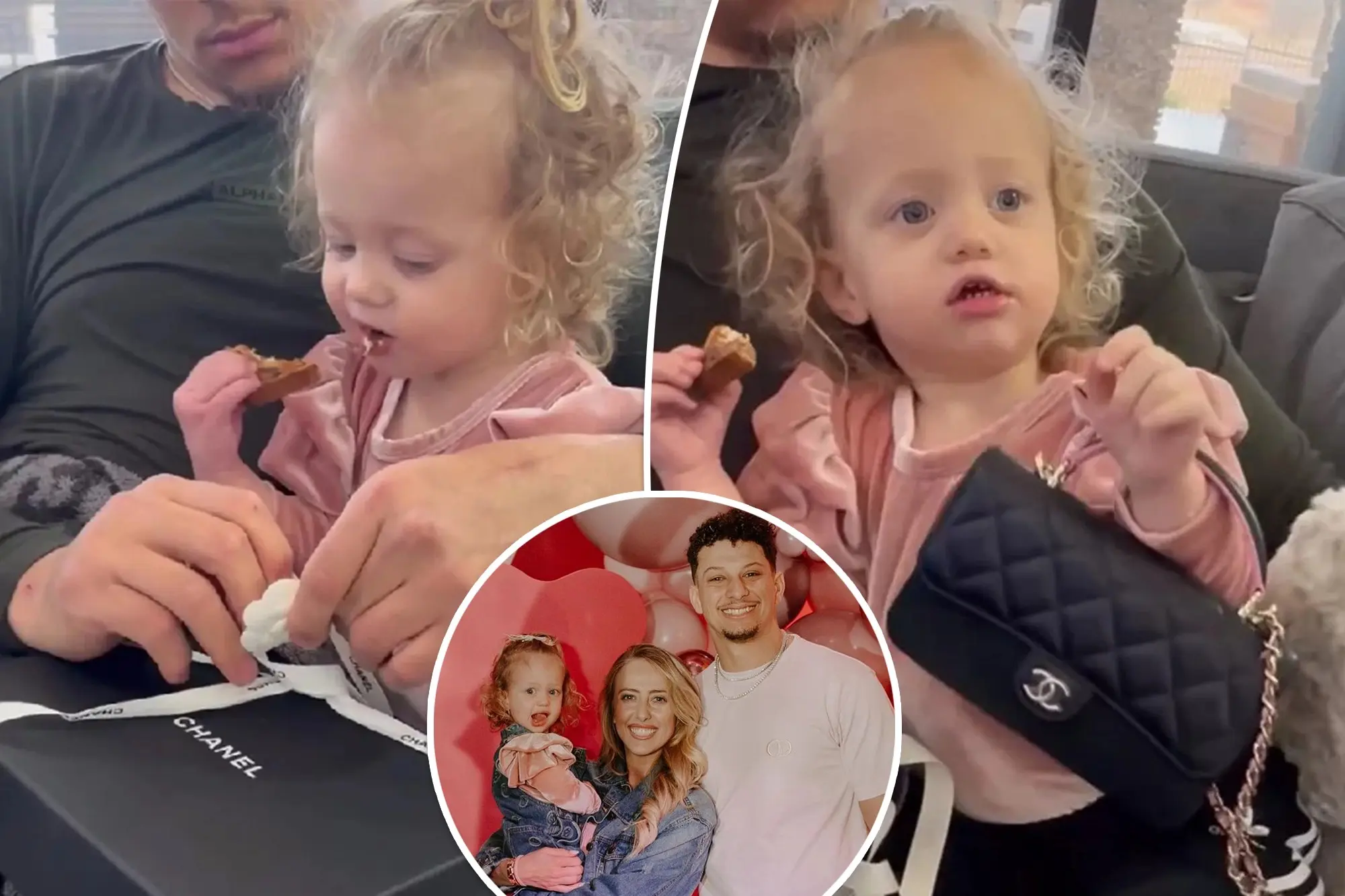 Super Bowl Champion Patrick Mahomes gifts daughter $5000 Chanel purse for her second birthday
