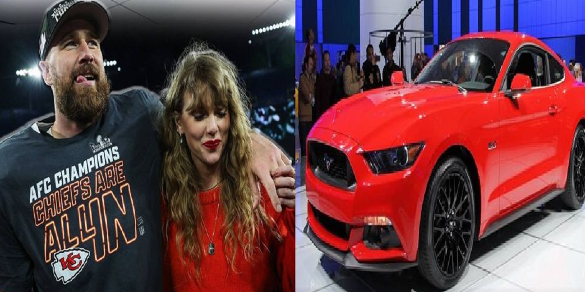 WATCH: : Taylor swift gifted Travis Kelce a ‘ Limited-Edition’ Mustang worth $45m to celebrate AFC champion
