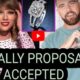 WATCH: Taylor Swift Finally Accepts Travis Kelce's Multi-million Dolla Wedding Ring...