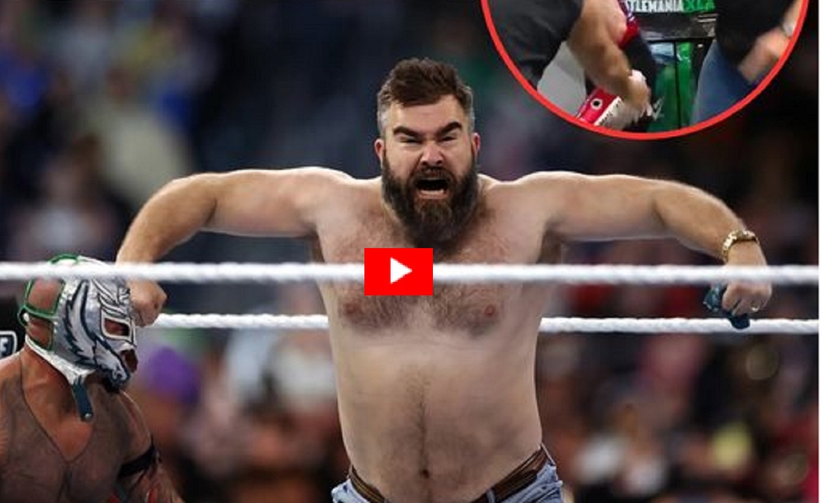 At WrestleMania 40, Jason Kelce Makes a Surprising Appearance in the Ring
