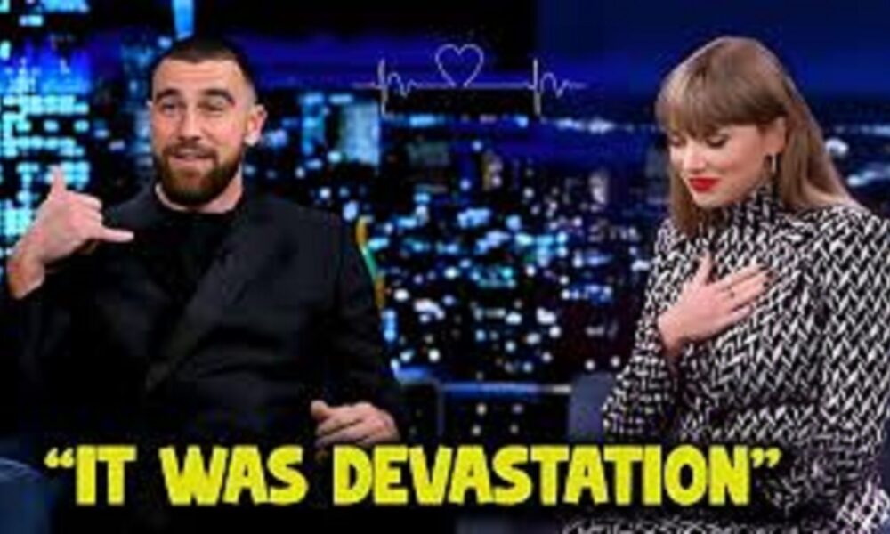 WATCH: Emotional moment as Travis Kelce says in an interview "Taylor Swift Made me a Different Man"...watch Taylor Swift blushing