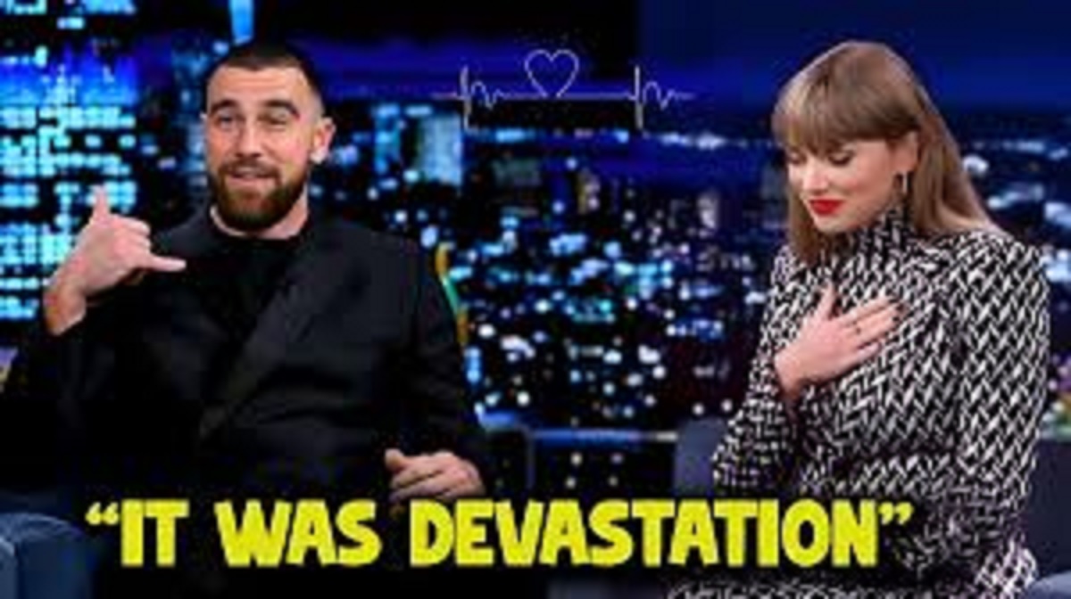WATCH: Emotional moment as Travis Kelce says in an interview "Taylor Swift Made me a Different Man"...watch Taylor Swift blushing