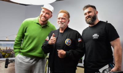 Jason and Travis Kelce in hysterics over Arnold Schwarzenegger’s one Super Bowl pledge if he were to become US President