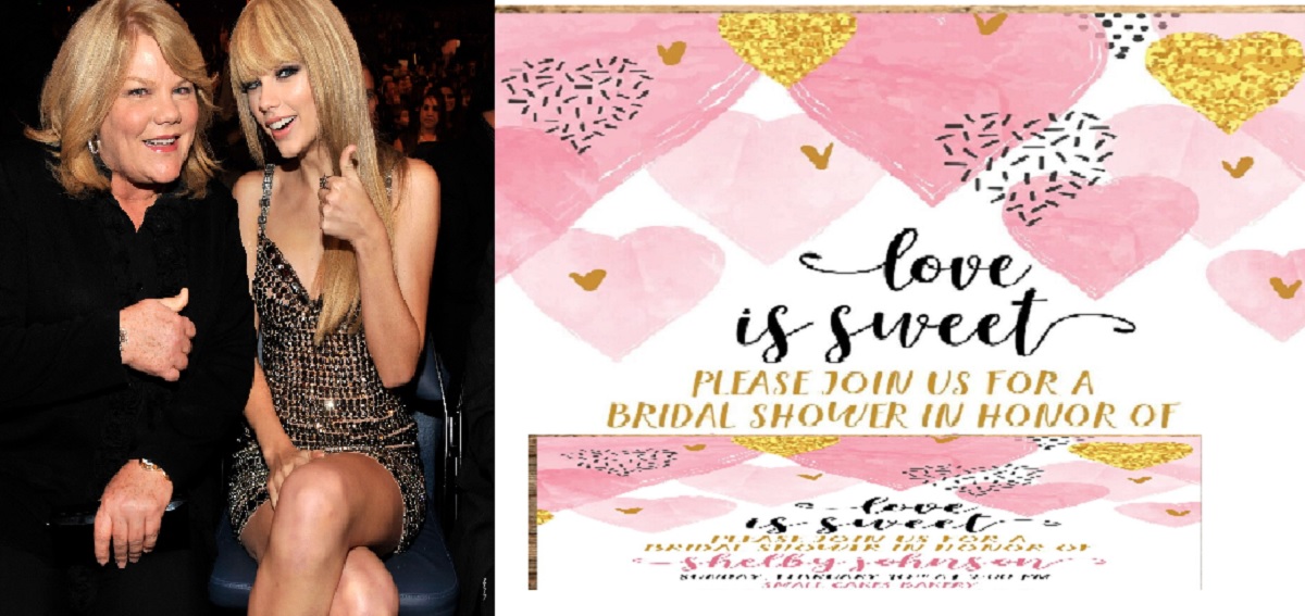 Breaking News : Taylor swift mom Andrea displayed Travis-Taylor wedding invitation card ” sweep us off our feet