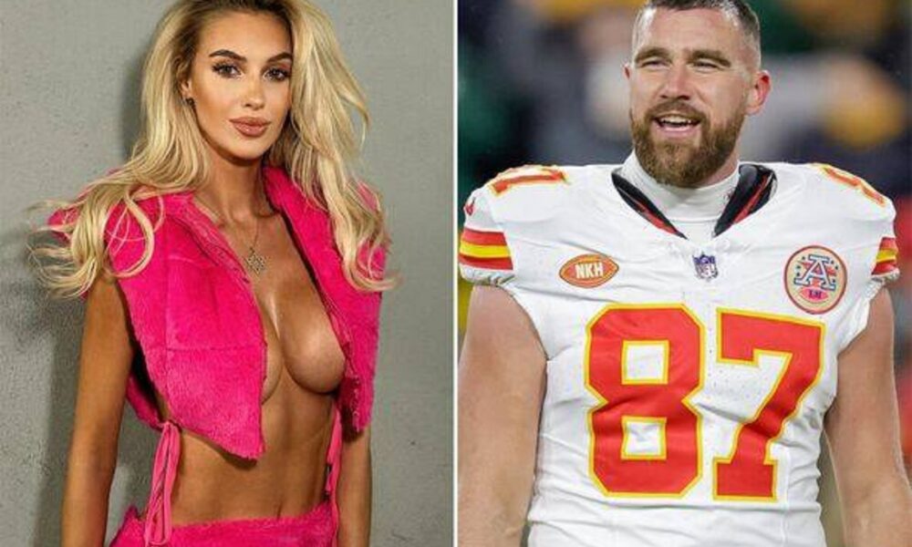 Hot cake Trav ‘ Travis Kelce gets attention from model Veronika Rajek , revealing her admiration and professing love ” I will take care of you more than Taylor”