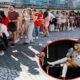 WATCH: Commotion at the  Era Tour as Taylor Swifts fans tear down a fence after learning the show had been delayed by an...
