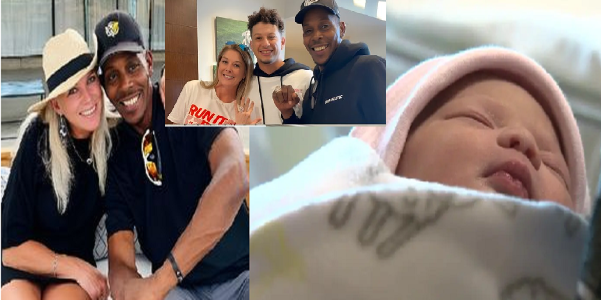 Overwhelmed Patrick mahomes Dad and newly married wife Trisha welcomes a baby boy ‘ look’s exactly like Patrick ‘😱