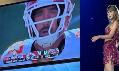 Taylor Swift Gave Travis Kelce the Cutest Shoutout During Eras Tour Miami "Karmal is the Guy on the Screen"